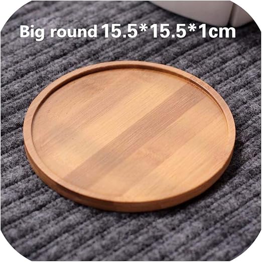 Amazon Com Bamboo Round Square Bowls Plates For Succulents Pots