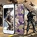 iPhone 7 Leather Case, Xoomz Genuine Leather Camouflage Series Back Cover with TPU Frames in Ultra Slim Design Camo Cases with Metal Plate for Apple iPhone 7 (Marsh Camo)