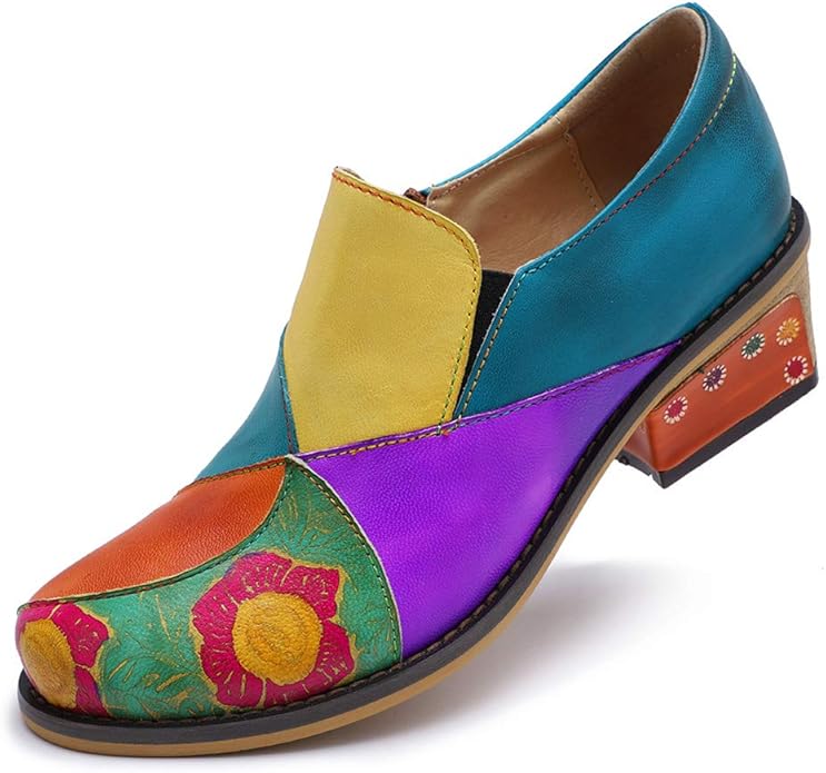 Women's Leather Ankle Boots Summer Spring Bohemian Oxford Shoes Mary