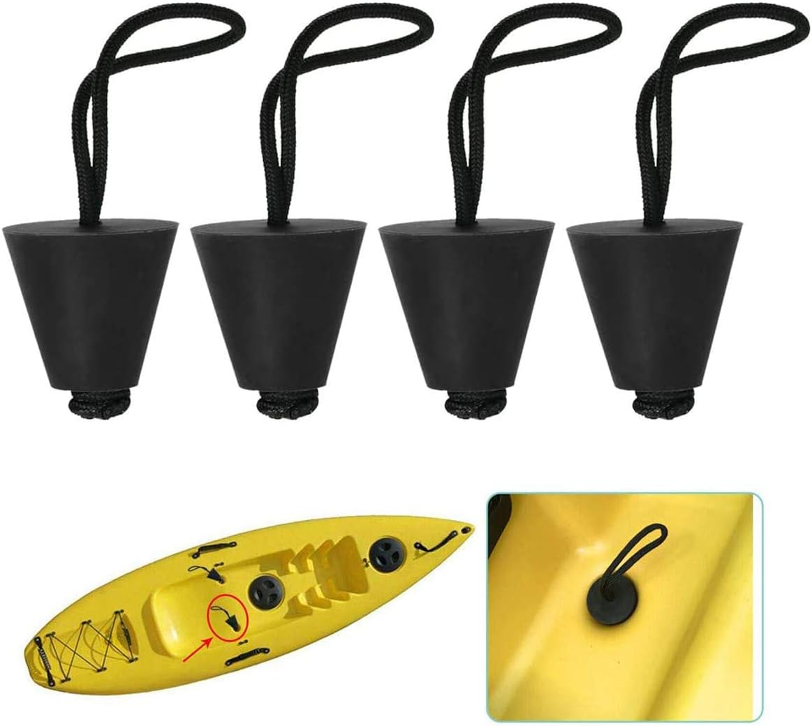 Kayak Accessories 4 Packs Universal Kayak Scupper Plug Kit Silicone