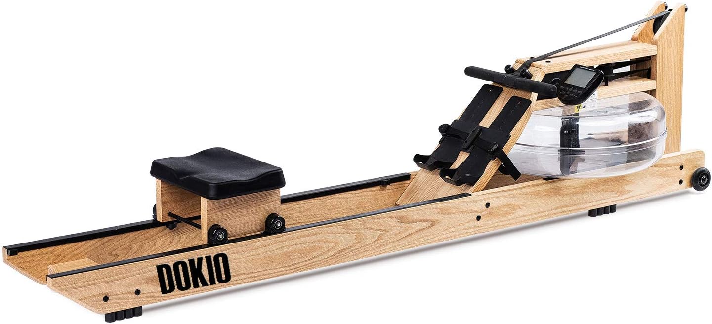 EOER Water Rowing Machine Home Wood Gyms Training Equipment Sports Exercise Machine Fitness Indoor Water Rower with Monitor