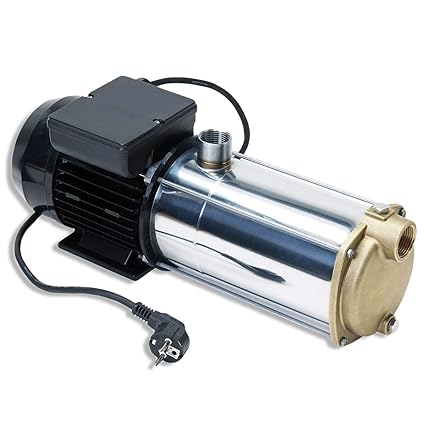 Amur Hauswasserwerk Hauswasserautomat Selbstansaugende Kreiselpumpe Inno-Tec 1250 - Edelstahl-Pumpe für Klarwasser zur Hauswa