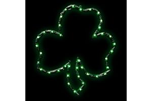 Northlight Lighted St. Patrick's Day Irish Shamrock Window Silhouette - 17"