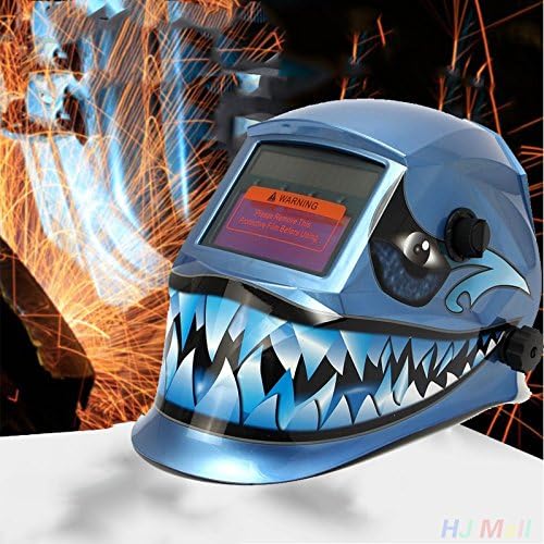 Hanbaili Welding Helmet, Shark Solar Power Auto Darkening Welding Helmet Weld Welder Grinding Face Mask