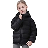 Hvididan Hooded Puffer Jackets for Girls Lightweight and Packable Autumn a Winter Coat