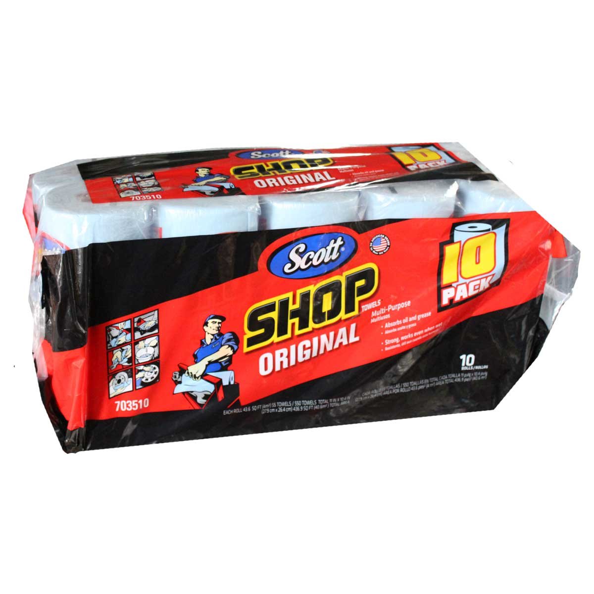 Scott　スコット　カーショップタオル10ロール(550シート) product image