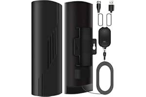 PGOFBUO 981+ Miles Range TV Antenna, Digital TV Antenna Indoor with Amplifier and Signal Booster, Portable HD Antenna for TV Indoor Outdoor for Smart TV and Old TVs - 38ft Coax Cable - Support 4K 1080p