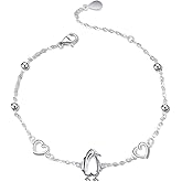 Angel caller Penguin Bracelets for Women Sterling Silver Adjustable Chain Bracelet Jewelry Gifts
