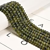 Land Long 76 Pcs 5x8mm Green Apatite Color Dyed Jade Stone Bead Smooth Rondelle Gemstone Beads for Jewelry Making Necklace Crafts Bracelets