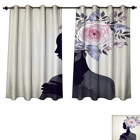 Amazon Com Rupperttextile Watercolor Blackout Curtains Panels For