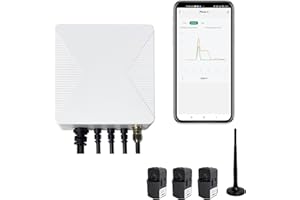 EDGEANT Energy Monitor with 3 * 200A Circuit Level Sensors, Smart Home Power Monitor Track Electricity in Real Time, WIFi Meter Solar/Net Metering, Home Energy Automation and Control