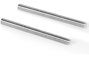 MewuDecor M8-1.25 x 200mm Fully Threaded Rod, Long Threaded Screw, 304 Stainless Steel 18-8, Right Hand Threads, 2 PCS