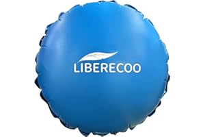 LIBERECOO 8FT Round Pool Cover Pillows for Above-Ground Swimming Pools, 0.4mm Extra Durable Long-Lasting Inflatable Winter Pool Pillows, Ropes Included