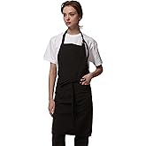 Guolamy Art Aprons for Women Kitchen Aprons with 3 Pockets Waterproof Apron Lightweight 4217GB