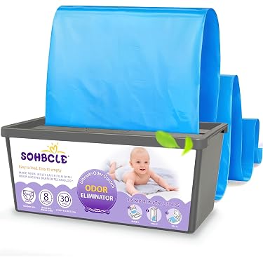 ChoiceRefill Recharges Compatibles Seau à Couches Diaper Genie - Lot De 4, 1080 Unités - Contrôle Odeurs Exceptionnel