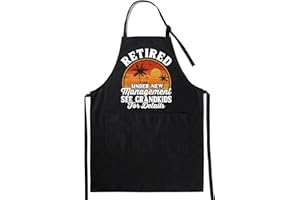 InnoBeta Retirement Gifts, Retirement Apron with Pockets and Adjustable Neck Strap
