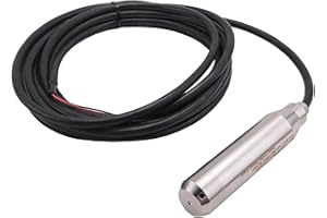 Wooswen Submersible Water Level Sensor 4-20mA 0-10V Output Hydrostatic Level Sensor Transmitter Liquid Pressure Transmitter