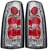 88-98 Chevy C/K / 92-99 Chevy Suburban / 95-99 Chevy Tahoe / 92-94 Chevy Blazer / 88-98 GMC C/K / 92-99 GMC Suburban / 92-99 GMC Yukon Altezza Tail Lights - (Chrome / Clear)