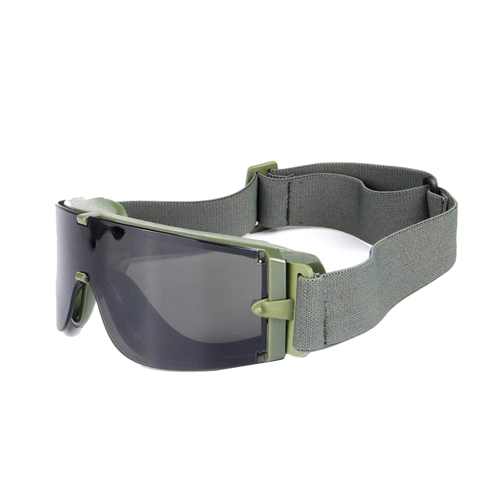 EnzoDate Ballistic X800 Army Safety Goggles 3 Lens Kit Military Sunglasses Anit-UV Combat War Game Eyeshields with Case (army green)