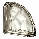 Seves Glass Block Pegasus Metalized Siena Wave