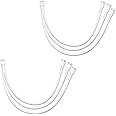 JAZZCOOLING 4 Pin PC Fan Splitter Cable, PWM, 10.6 Inch Sleeved Braided Adapter Computer Extension Cable Converter, 1 to 3 (2 Pack)
