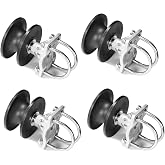 Cantilever Gate Rollers,Rolling Cantilever,Slide Gate Rollers, Nylon Rollers for 4" Round Post,2-3/8" or 2-1/2" Chain Link Fence Gate Frames, Gate Roller Sliding Gates, Pack of 4