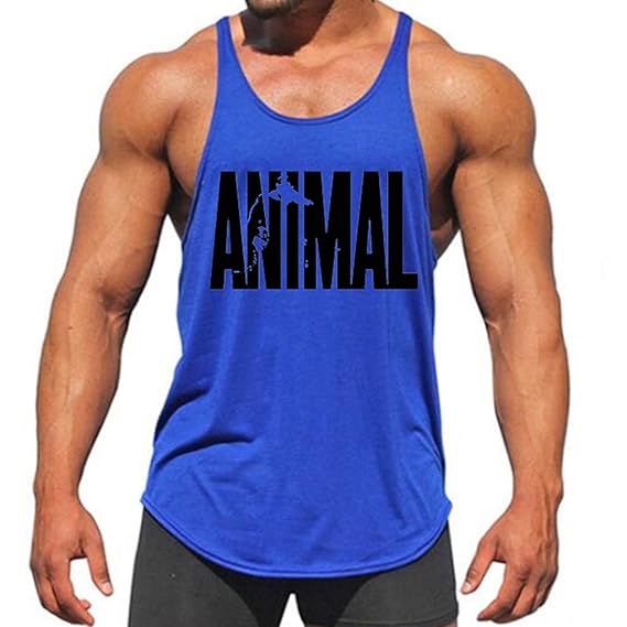 West See Herr Mann Tops Tank Tankshirt Vintage Druck T-Shirt Weste Muscleshirt Print