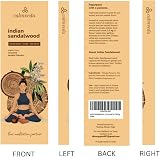 Calmveda Indian Sandalwood Incense Sticks 80 Charcoal Free Flowers Upcycled view 5