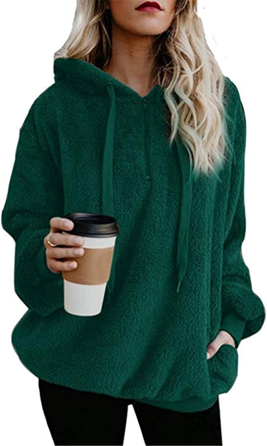 green flannel sherpa jacket