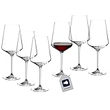Leonardo Set 6 wine glass Puccini, clear, red