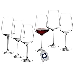 Leonardo Set 6 wine glass Puccini, clear, red