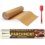 BAKLICIOUS Unbleached Parchment Paper For Baking 205 Sq Ft, 15 In X 164 Ft Non-stick Baking Parchment Paper, Food Grade Cooki