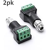 3.5mm Stereo Female terminal block panel mount connector 2 pack