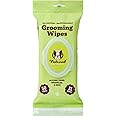 Natural Dog Company Grooming Wipes with Aloe Vera, Cleanses, Soothes, & Deodorizes, Fragrance Free, All Natural & Hypoallergenic, 50 Biodegradable Wipes