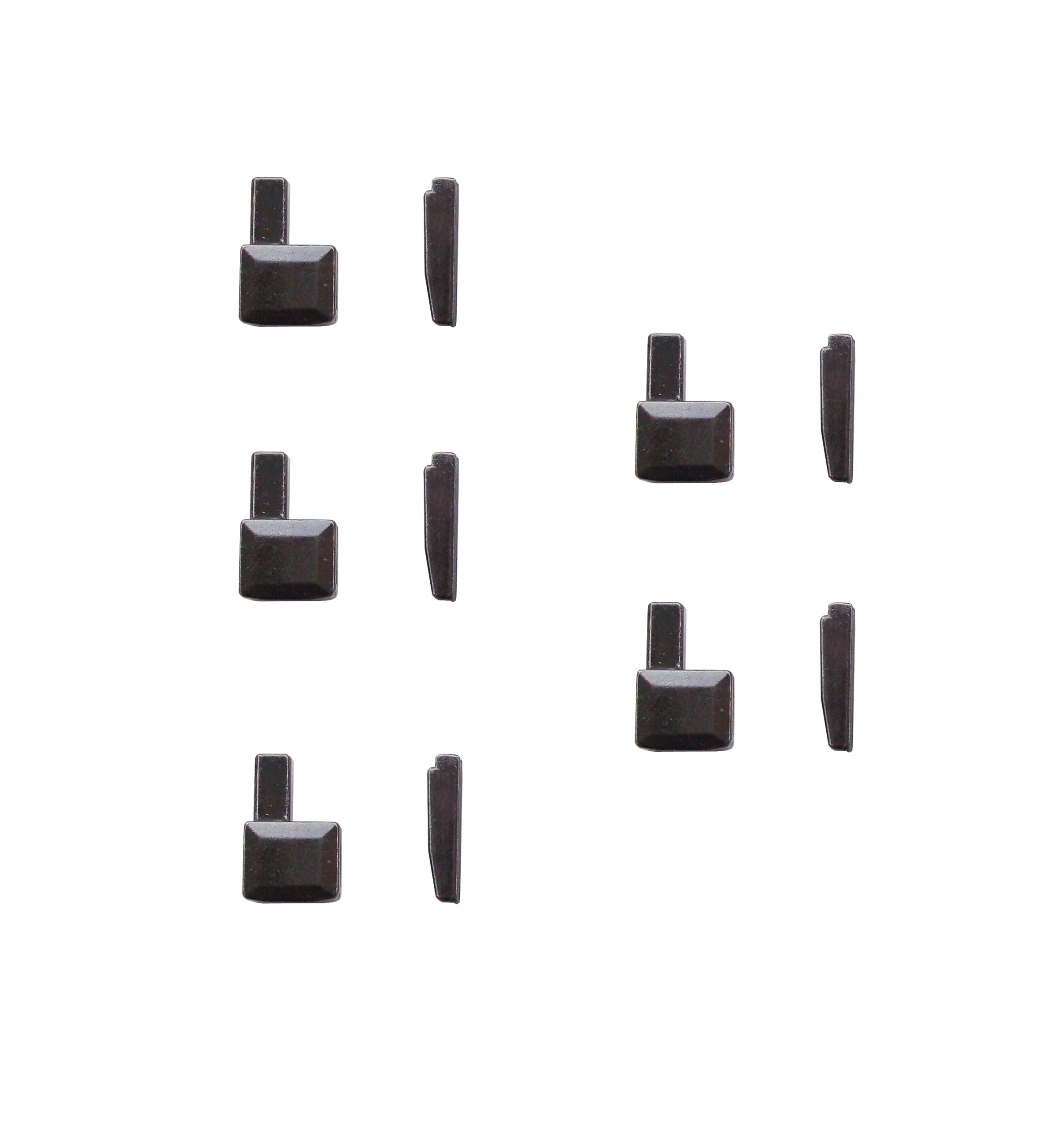 10-Piece #10 Metal Zip Retainer Box and Zip Insertion Pin, Bottom Stops Zip Repair Kits Replacement, Metal Latch Sliders (Gunmetal)