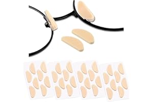KECHIO Glasses Nose Pads Adjustable Eyeglass Nose Pads Foam Nose Pads for Glasses Non Slip Eye Glasses Nose Pads for Plastic Frame (16pairs,Skin/1.5mm)