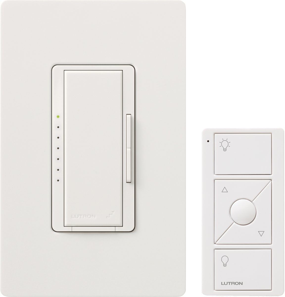 Lutron MRF2600MTHWWH Maestro Wireless 600Watt MultiLocation Dimmer with Controller and