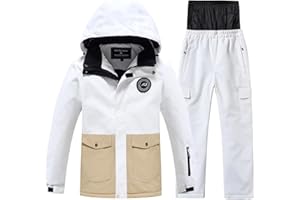 AIMISYOU Kid Jacket and Snow Pant Set Boy Winter Snowboard Suit Girls Waterproof Ski Coat