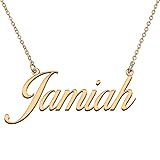 HUAN XUN Customized Custom Simple Any Name Necklace