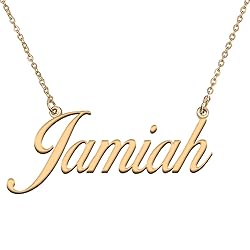 HUAN XUN Customized Custom Simple Any Name Necklace