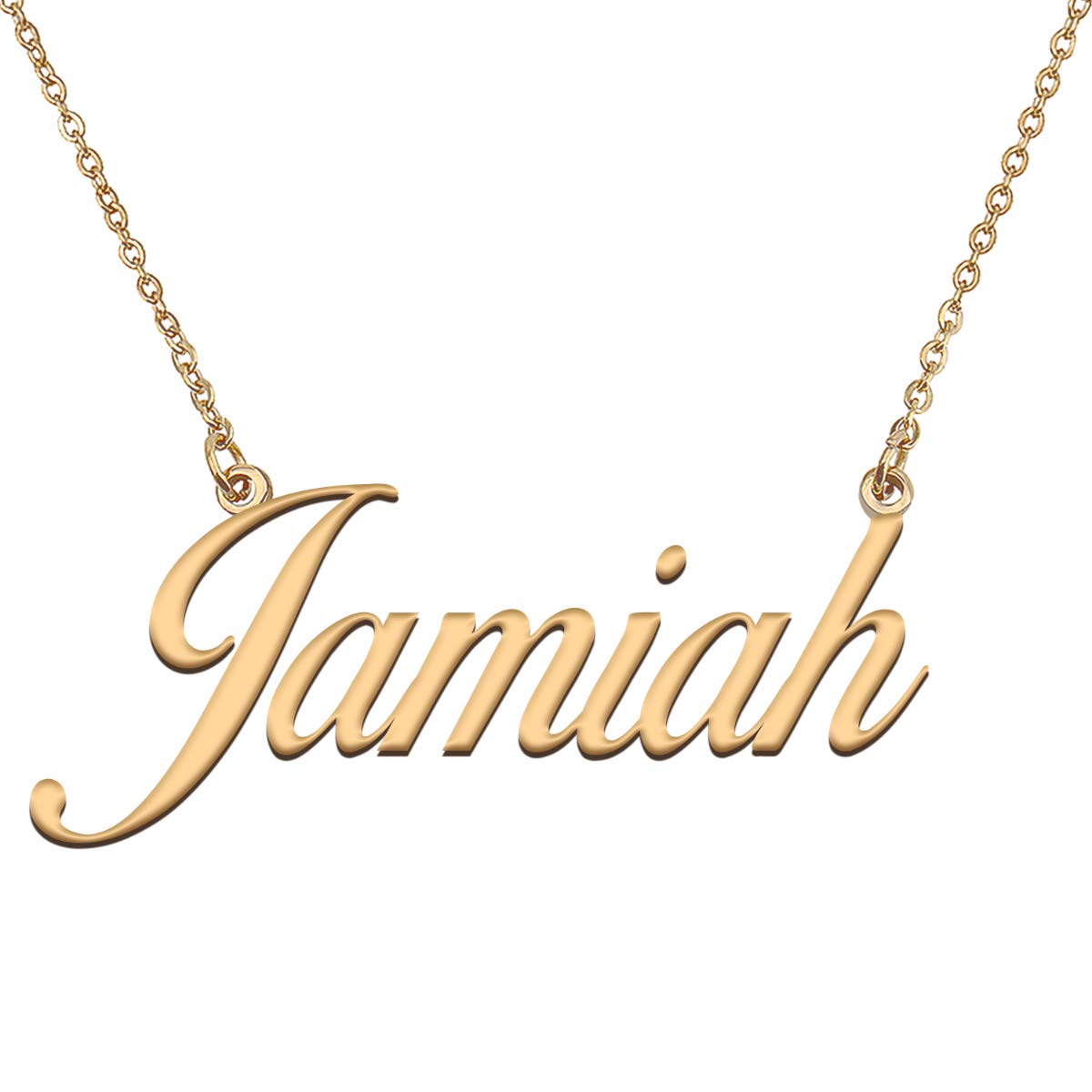 HUAN XUN Customized Custom Simple Any Name Necklace
