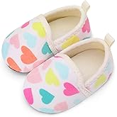 L-RUN Toddler Boys Girls House Slippers Indoor Home Shoes Warm Slipper Socks for Kids Baby Soft Winter Warm Walking Shoes