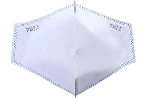 HEKARIM Stars Anti Dust PM 2.5 Activated Carbon Filter Insert Cotton Face Masks Replaceable Face Mouth Cover Masks(50PCS)