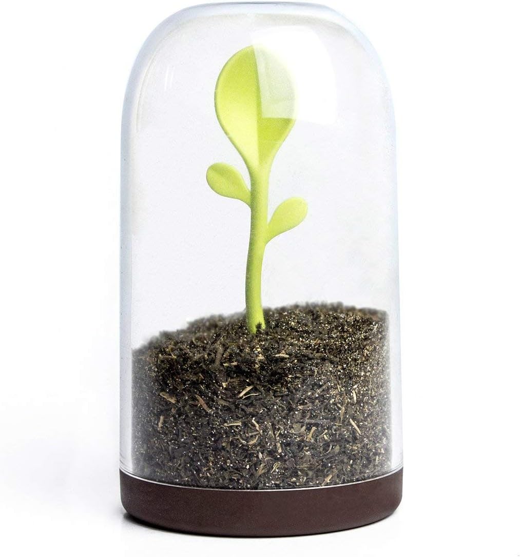 Geekmonkey Sprout Jar Coffee Tea Storage Container with Spoon Sprouting Scoop Jar Canister 700ml Kitchen Dabba