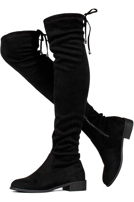 amazon long black boots