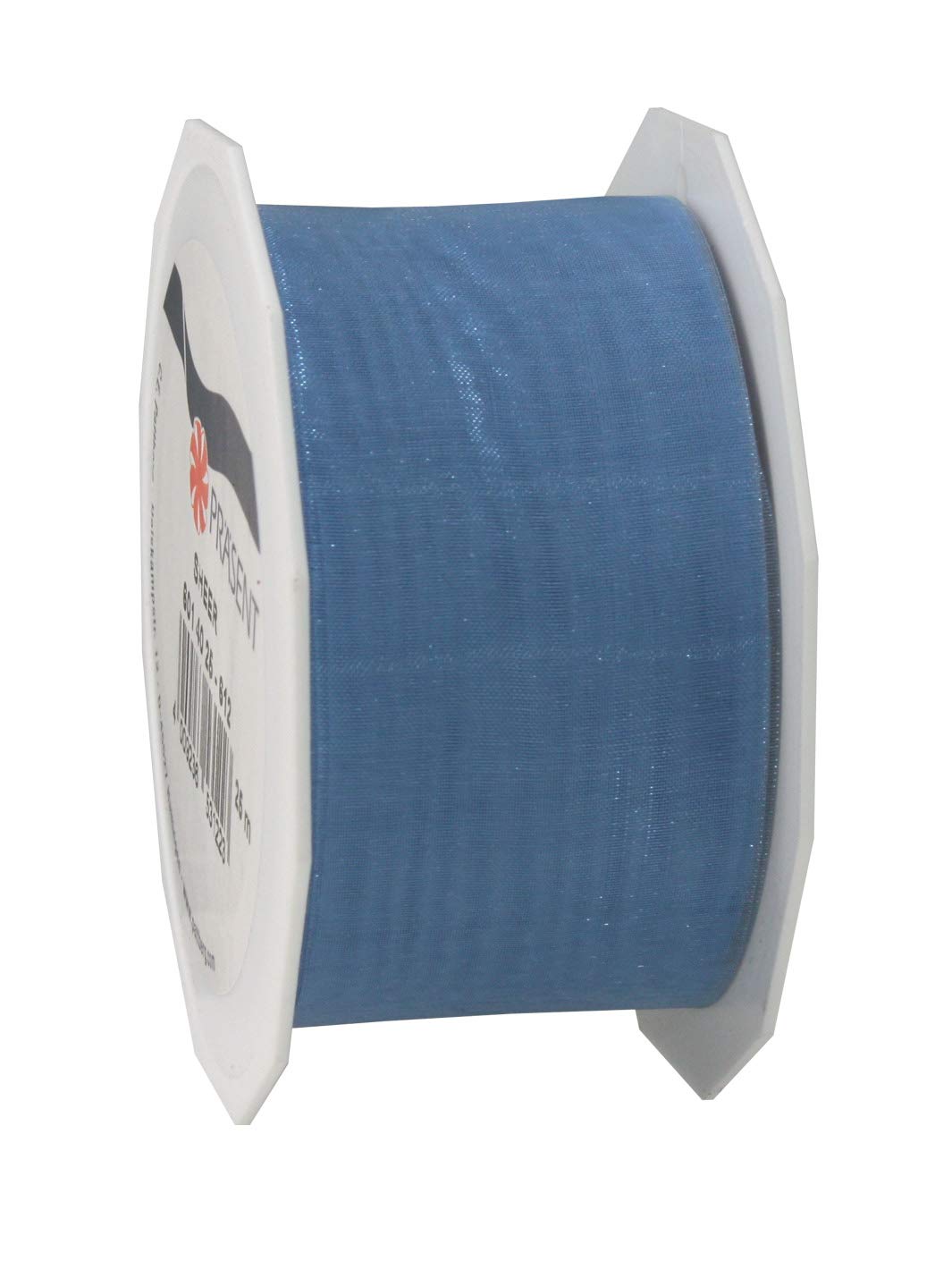 C.E. Pattberg Sheer Organza Ribbon Light Blue, 27 Yards Gift Wrap Ribbon, 1.6 inches Width, Accessories for Decoration & Handicrafts, Decoration Ribbon for Presents, for Every Occasion — image 1