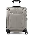 Travelpro Maxlite 5 Softside Expandable Carry on Luggage with 4 Spinner Wheels, Lightweight Suitcase, Men and Women, International, Champagne, Carry on 19-Inch