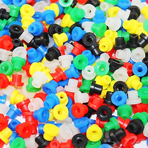 ITATOOÂ® Colorful Tattoo Grommets Nipples O Ring and Rubber Bands 300 Pcs