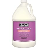 Bon Vital' Deep Tissue Massage Lotion, 1-Gallon, Professional-Grade Moisturizing Lotion for Deep Tissue Therapy, Non-Greasy Skin Softening Formula, Muscle Relaxation, Unscented