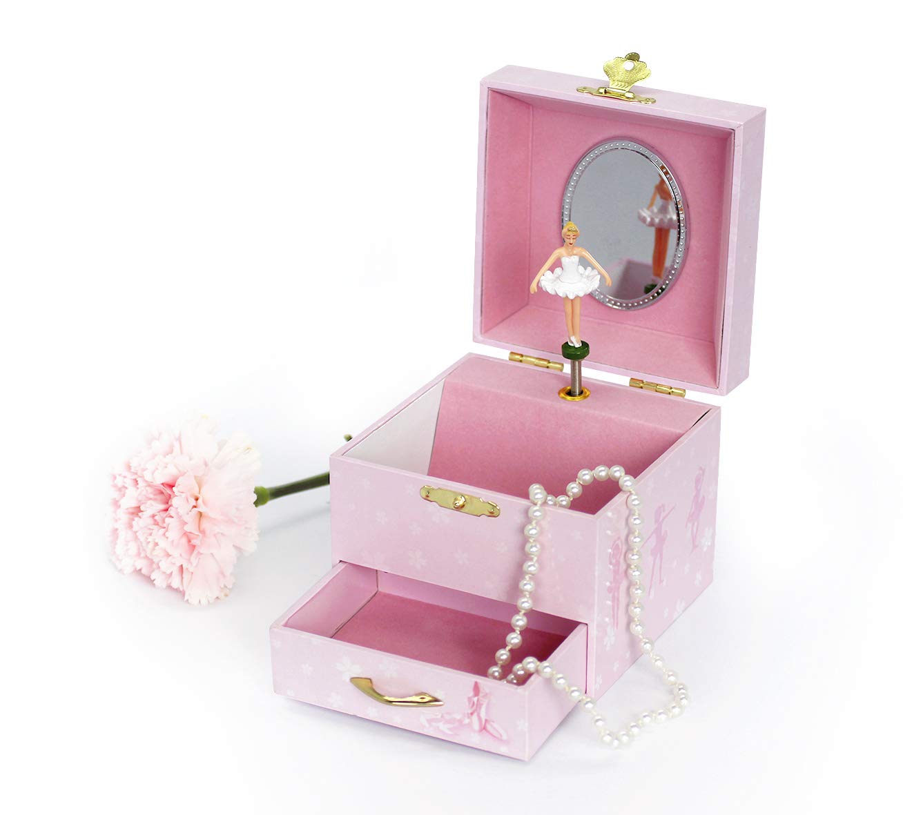Trousselier TROUS20975 Ballerina Shoe Musical Cube Box - Pink